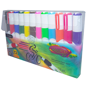 MARCADORES AQUARELO LAVABLE ESTUCH CON 12 PIEZAS MARCADORES AQUARELO LAVABLE ESTUCH CON 12 PIEZAS