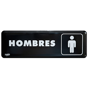 LETRERO BAÑOS HOMBRES 23 X 7.5 CM SABLON PIEZA LETRERO BAÑOS HOMBRES 23 X 7.5 CM SABLON PIEZA