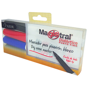 MARCADOR MAGISTRAL PUNTO FINO (4 UNIDADES) MARCADOR MAGISTRAL PUNTO FINO (4 UNIDADES)