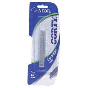 REPUESTO PARA CUCHILLA AZOR CORTY (P/ CON 10 PZS) REPUESTO PARA CUCHILLA AZOR CORTY (P/ CON 10 PZS)