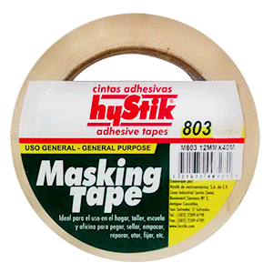 MASKING TAPE HYSTIK (803, 12 X 40 METROS PIEZA) MASKING TAPE HYSTIK (803, 12 X 40 METROS PIEZA)