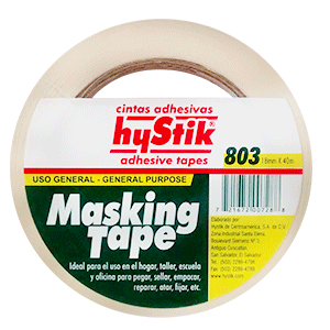 MASKING TAPE HYSTIK (18 X 40 METROS, 1 PIEZA) MASKING TAPE HYSTIK (18 X 40 METROS, 1 PIEZA)