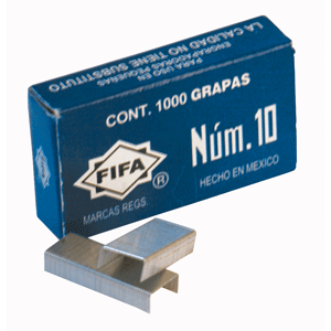 GRAPA FIFA (NUMERO 10 CAJA CON 1000 PIEZAS) GRAPA FIFA (NUMERO 10 CAJA CON 1000 PIEZAS)