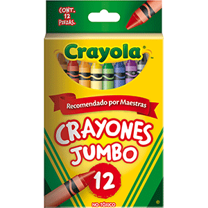 CAJA DE CRAYONES CRAYOLA (JUMBO, 12 COLORES) CAJA DE CRAYONES CRAYOLA (JUMBO, 12 COLORES)