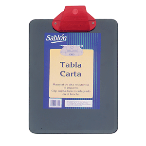 TABLA CON CLIP SABLON (CARTA, PLASTICO, NEGRO) TABLA CON CLIP SABLON (CARTA, PLASTICO, NEGRO)