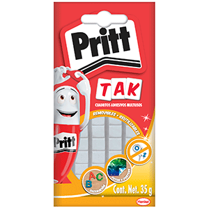 CUADROS ADHESIVOS PRITT TAK PAQUETE CON 50 PIEZAS CUADROS ADHESIVOS PRITT TAK PAQUETE CON 50 PIEZAS