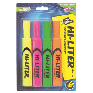 RESALTADOR AVERY COLORES SURTIDOS BLISTER C/4 RESALTADOR AVERY COLORES SURTIDOS BLISTER C/4