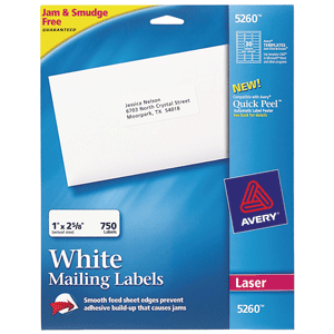 ETIQUETA AVERY ADHESIVA LASER,BLANCA,750 UNIDADES ETIQUETA AVERY ADHESIVA LASER,BLANCA,750 UNIDADES