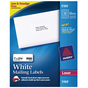 ETIQUETA AVERY ADHESIVA LASER,BLANCA,3000 UNIDADES ETIQUETA AVERY ADHESIVA LASER,BLANCA,3000 UNIDADES