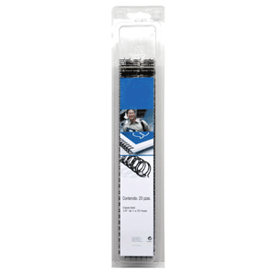 ARILLO GBC 1/4 PULGADAS (METALICO DOBLE, NEGRO) ARILLO GBC 1/4 PULGADAS (METALICO DOBLE, NEGRO)