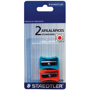 SACAPUNTAS DE PLASTICO BLISTER DE 2 PIEZAS SACAPUNTAS DE PLASTICO BLISTER DE 2 PIEZAS