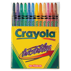 TWISTABLES ESTUCHE CON 12 CRAYON DE CERA RETRACTIL TWISTABLES ESTUCHE CON 12 CRAYON DE CERA RETRACTIL