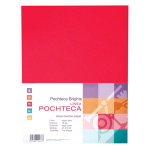 PAPEL POCHTECA (CARTA BRIGHTS ROJO 100 HOJAS) PAPEL POCHTECA (CARTA BRIGHTS ROJO 100 HOJAS)