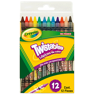 TWISTABLES ESTUCHE CON 12 LAPICES COLORES TWISTABLES ESTUCHE CON 12 LAPICES COLORES