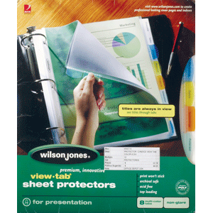 PROTECTOR DE HOJAS WILSON JONE CON CEJAS DE COLOR PROTECTOR DE HOJAS WILSON JONE CON CEJAS DE COLOR