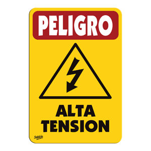 LETRERO PELIGRO ALTA TENSION 35 X 24 CM SABLON LETRERO PELIGRO ALTA TENSION 35 X 24 CM SABLON