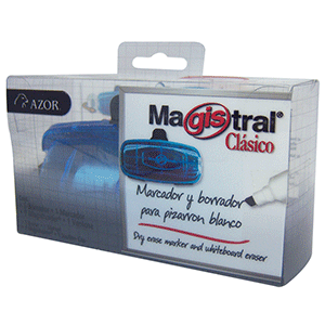 MARCADOR MAGISTRAL AZOR COLOR NEGRO + BORRADOR MARCADOR MAGISTRAL AZOR COLOR NEGRO + BORRADOR