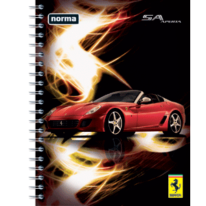 CUADERNO ESPIRAL NORMA FERRARI, 100 HOJAS, CUADROS CUADERNO ESPIRAL NORMA FERRARI, 100 HOJAS, CUADROS