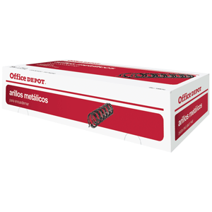 ARILLO OFFICE DEPOT 1/4 PULGADAS (METALICO, NEGRO) ARILLO OFFICE DEPOT 1/4 PULGADAS (METALICO, NEGRO)