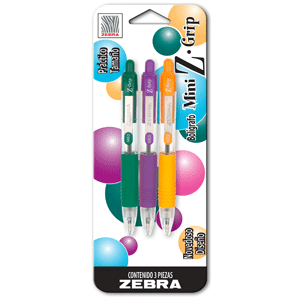 BOLIGRAFO ZEBRA MINI Z (3 PIEZAS, 3 COLORES) BOLIGRAFO ZEBRA MINI Z (3 PIEZAS, 3 COLORES)