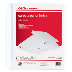 CARPETA OFFICE DEPOT (BLANCA, ARILLO EN O, 3 PULG) CARPETA OFFICE DEPOT (BLANCA, ARILLO EN O, 3 PULG)