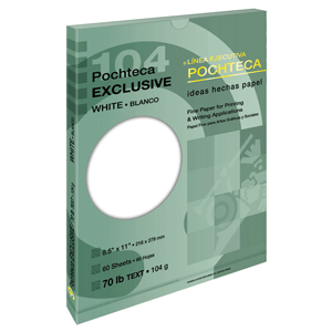 PAPEL POCHTECA (BLANCO EXCLUSIVE CARTA 60 HOJAS) PAPEL POCHTECA (BLANCO EXCLUSIVE CARTA 60 HOJAS)
