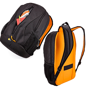 MOCHILA PARA LAPTOP NEGRO CON NARANJA MOCHILA PARA LAPTOP NEGRO CON NARANJA