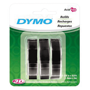 CINTA DYMO PARA ROTULADORA MANUAL NEGRO CINTA DYMO PARA ROTULADORA MANUAL NEGRO