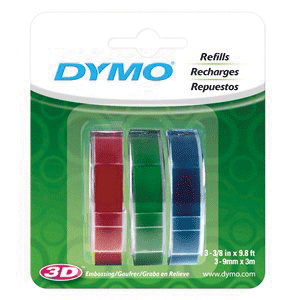 CINTA DYMO PARA ROTULADORA MANUAL COLORES CINTA DYMO PARA ROTULADORA MANUAL COLORES