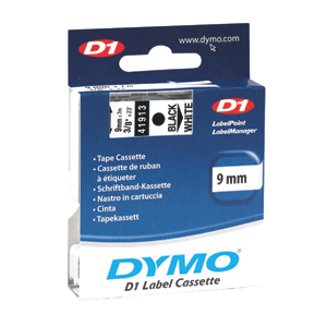 ETIQUETA DYMO D1 9MM NEGRO/BLANCO ETIQUETA DYMO D1 9MM NEGRO/BLANCO