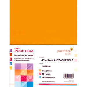 ETIQUETA POCHTECA (ADHESIVA, CARTA, NARANJA) ETIQUETA POCHTECA (ADHESIVA, CARTA, NARANJA)