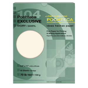 PAPEL POCHTECA (COLOR MARFIL 60 HOJAS 104 GRAMOS) PAPEL POCHTECA (COLOR MARFIL 60 HOJAS 104 GRAMOS)