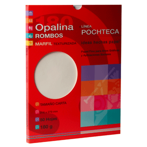 PAPEL POCHTECA OPALINA MARFIL 180 GRAMOS 50 HOJAS PAPEL POCHTECA OPALINA MARFIL 180 GRAMOS 50 HOJAS
