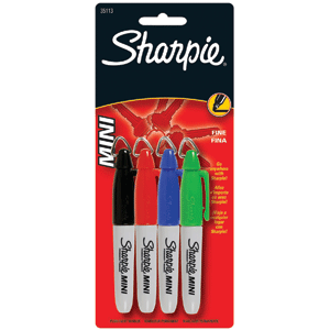 MARCADORES SHARPIE MINI 4CD BASICOS MARCADORES SHARPIE MINI 4CD BASICOS