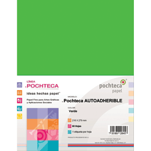 ETIQUETA POCHTECA (ADHESIVA, CARTA, VERDE) ETIQUETA POCHTECA (ADHESIVA, CARTA, VERDE)