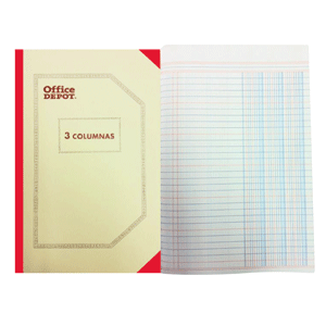 CUADERNO DE CONTABILIDAD (3 COLUMNAS, 50 HOJAS) CUADERNO DE CONTABILIDAD (3 COLUMNAS, 50 HOJAS)