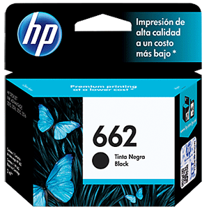 CARTUCHO DE TINTA HP 662 NEGRA ORIGINAL CARTUCHO DE TINTA HP 662 NEGRA ORIGINAL