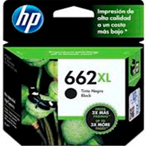 CARTUCHO DE TINTA HP 662XL NEGRA ORIGINAL CARTUCHO DE TINTA HP 662XL NEGRA ORIGINAL