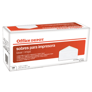 SOBRES OFFICE DEPOT (PARA IMPRESORA 100 UNIDADES) SOBRES OFFICE DEPOT (PARA IMPRESORA 100 UNIDADES)