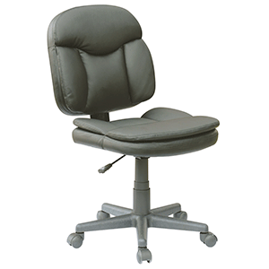 SILLA DE TRABAJO OFFICE DEPOT (PIEL, COLOR NEGRO) SILLA DE TRABAJO OFFICE DEPOT (PIEL, COLOR NEGRO)