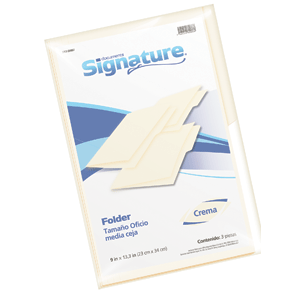 FOLDER OFICIO SIGNATURE (OFICIO,CREMA,3 UNIDADES) FOLDER OFICIO SIGNATURE (OFICIO,CREMA,3 UNIDADES)