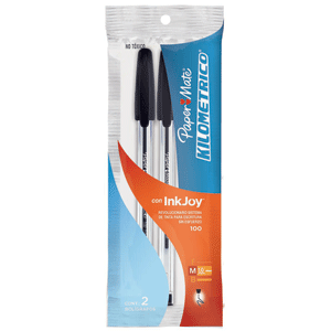 BOLÍGRAFO PAPER MATE (KILOMETRICO,NEGRO,2 PIEZAS) BOLÍGRAFO PAPER MATE (KILOMETRICO,NEGRO,2 PIEZAS)