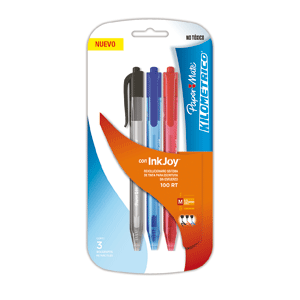 BOLIGRAFO KILOMETRICO INKJOY NEGRO/AZUL/ROJO 3PZS BOLIGRAFO KILOMETRICO INKJOY NEGRO/AZUL/ROJO 3PZS