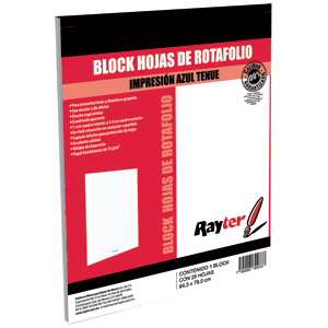 BLOCK RAYTER PARA ROTAFOLIO (IMPRESION AZUL TENUE) BLOCK RAYTER PARA ROTAFOLIO (IMPRESION AZUL TENUE)
