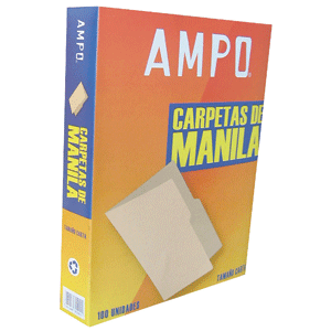 FOLDER AMPO (TAMAÑO CARTA, MANILA, 100 UNIDADES) FOLDER AMPO (TAMAÑO CARTA, MANILA, 100 UNIDADES)