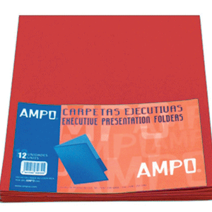 CARPETA AMPO EJECUTIVA (BARNIZADA, ROJA) CARPETA AMPO EJECUTIVA (BARNIZADA, ROJA)