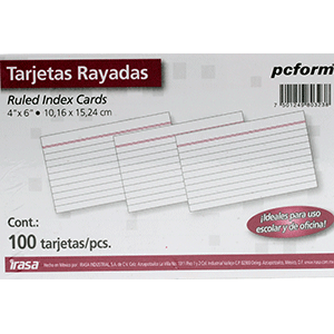 FICHAS DE LINEAS AMPO 4*6 PULGADAS (PAQUETE 100) FICHAS DE LINEAS AMPO 4*6 PULGADAS (PAQUETE 100)
