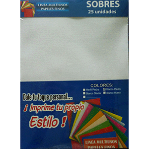 SOBRES MIVISA (BLANCO PIEDRA 90 GRAMOS 25 SOBRES) SOBRES MIVISA (BLANCO PIEDRA 90 GRAMOS 25 SOBRES)