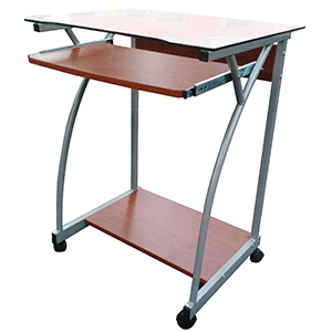 CARRO DE COMPUTADORA MAX GLOBAL DE MADERA Y VIDRIO CARRO DE COMPUTADORA MAX GLOBAL DE MADERA Y VIDRIO