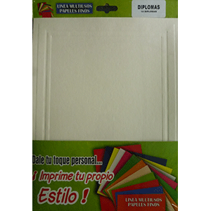 HOJAS PARA DIPLOMAS (BLANCO HUESO 176 GRS CARTA) HOJAS PARA DIPLOMAS (BLANCO HUESO 176 GRS CARTA)